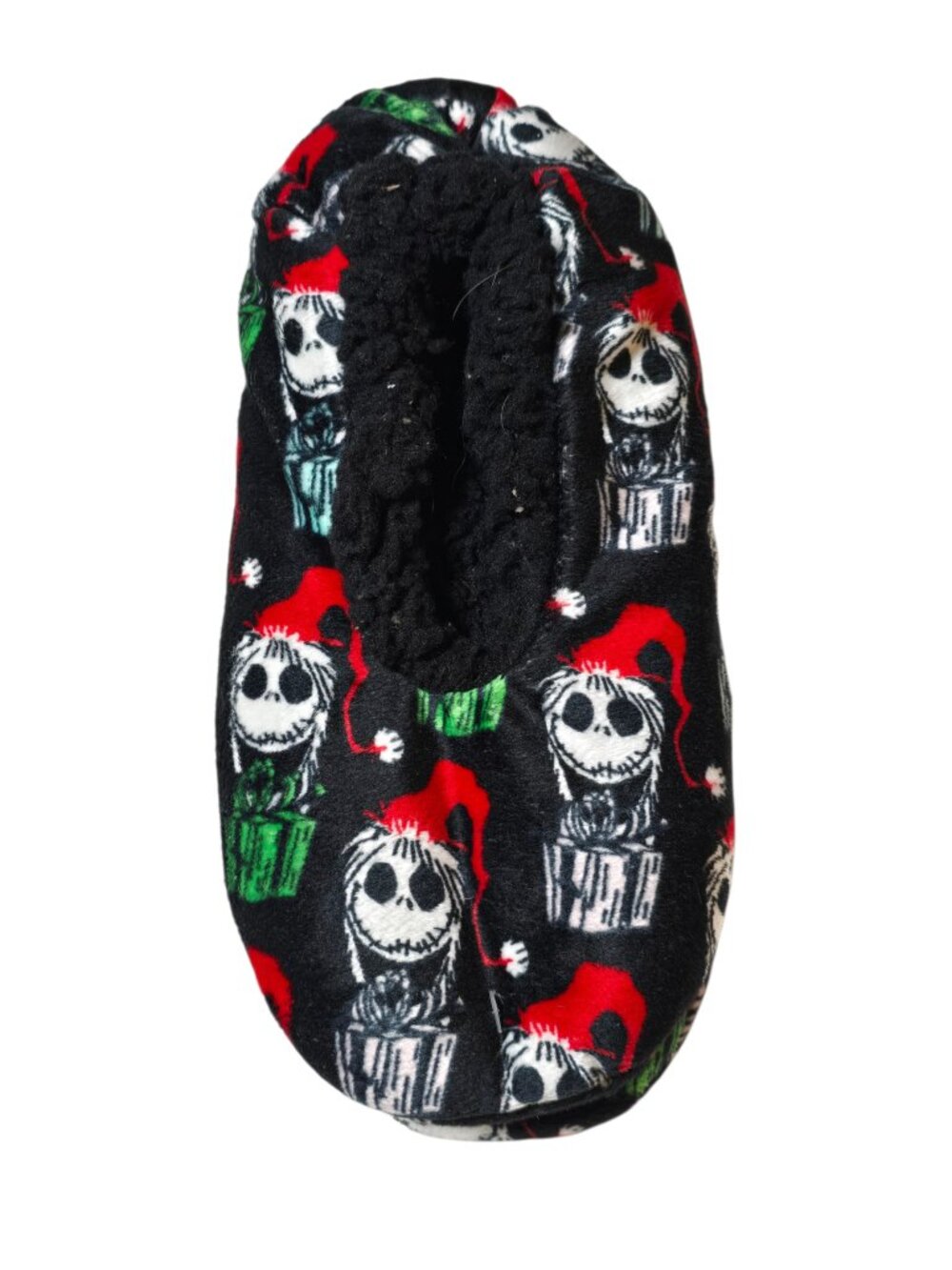 Disney Nightmare Before Christmas Jack Fuzzy Babba Slippers 7-9.5 NWT
